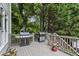 Back deck with grills perfect for outdoor cooking and entertaining at 2177 Mauldin Nw St, Atlanta, GA 30318