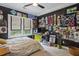 Unique bedroom with a skateboarding theme, custom decor, and lots of personality at 2177 Mauldin Nw St, Atlanta, GA 30318