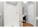 Bathroom with a white shower and a dark vanity at 3511 Stone Cliff Way, Woodstock, GA 30189