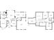This image contains an overview of the home, including both the first and second-floor layouts, and dimensions at 912 Spring Vly, Woodstock, GA 30189