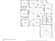 Layout of the first floor featuring a primary bedroom, garage, kitchen, dining room, and multiple bedrooms at 1524 Guthrie Crossing Dr, Loganville, GA 30052