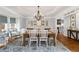Well-lit dining room with hardwood floors, neutral walls and window seating at 390 Wilde Green Dr, Roswell, GA 30075