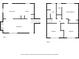 Two-story floor plan showing bedrooms, baths, and hall layout at 58 6Th W Ave, Dallas, GA 30157