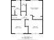 Upstairs floor plan featuring the primary bedroom, two additional bedrooms and two baths at 58 6Th W Ave, Dallas, GA 30157