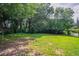Expansive backyard with lush green grass surrounded by mature trees, offering a serene and private outdoor space at 4337 Brookside Dr, Forest Park, GA 30297