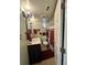 Well-maintained bathroom with modern vanity, and stylish red and black shower curtain at 472 Parkway Ne Dr, Atlanta, GA 30308