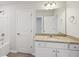 Bathroom featuring a bathtub, shower, and granite countertop sink at 11857 Rizvan Pl, Covington, GA 30014