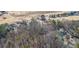 An aerial perspective showing the community, with surrounding trees and some open space at 7863 Kiverton Pl, Atlanta, GA 30350