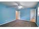 Bright bedroom offering carpet and bathroom access at 24 Echo Ridge Dr, Powder Springs, GA 30127