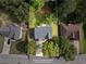 Aerial view of property lines showing home location within neighborhood at 160 Magnolia Walk Ln, South Fulton, GA 30349