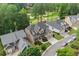 Aerial view of a house with a big backyard in a golf community at 1701 Tipton Nw Ct, Acworth, GA 30101