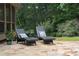 Outdoor patio featuring lounge chairs and potted plants, perfect for relaxation at 200 Long Needle Ct, Sugar Hill, GA 30518