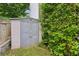 Durable backyard storage shed with easy access for storing tools and equipment at 2508 Haddenham Sw Ln, Smyrna, GA 30082
