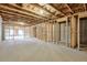 Large unfinished basement with framing, ready for your personal touch at 1211 Fawndale Nw Dr, Kennesaw, GA 30152