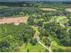 Panoramic aerial shot of homesites surrounded by a lush wooded landscape at 28 Fawn Ct, Sharpsburg, GA 30277