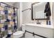 Bathroom featuring a vanity, toilet, and shower, offering a functional and updated space at 28 Fawn Ct, Sharpsburg, GA 30277