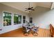 Patio seating area with wooded views, perfect for relaxing at 4380 Serenity Lake Dr, Cumming, GA 30028