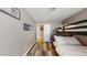 Comfortable bedroom with bunk beds and durable wood floors, ideal for or guests at 4931 Wilkins Station Dr, Decatur, GA 30035
