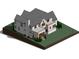 Rear view of the home with a covered patio and steps to the backyard at 125 Spring Dr, Roswell, GA 30075
