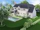 Stunning home featuring a backyard pool and lush landscaping at 125 Spring Dr, Roswell, GA 30075