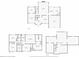 Complete floor plans showing first and second floors, and basement layout at 5003 Pacific Dunes Dr, Suwanee, GA 30024