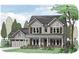 Charming two-story home with a welcoming front porch, a two car garage, and beautiful landscaping at 1099 Cottonwood Ln, Loganville, GA 30052