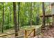 A beautiful backyard with a wooden fence, a lush green lawn, and a backdrop of tall trees at 2880 Foothill Trl, Marietta, GA 30066