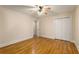 Spacious bedroom features ample closet space and hardwood flooring at 2880 Foothill Trl, Marietta, GA 30066