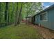 Home backyard view showing the treed lot and screened-in porch at 5012 Galbraith Cir, Stone Mountain, GA 30088