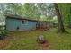 View of home exterior showing access to screened-in porch and fenced yard at 5012 Galbraith Cir, Stone Mountain, GA 30088