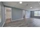 Wide open basement area with stairs leading to upper level at 121 Paradise Circle, Douglasville, GA 30134