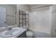 Bathroom featuring a combo tub and shower at 121 Paradise Circle, Douglasville, GA 30134
