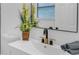 Modern bathroom with a large mirror, vessel sink, and contemporary fixtures at 3706 Londonderry Ct, Lithonia, GA 30038