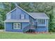 Charming two-story home with blue siding, landscaped front yard, and inviting front porch at 3706 Londonderry Ct, Lithonia, GA 30038