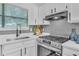 Well-equipped kitchen featuring stainless steel appliances and sleek countertops at 3706 Londonderry Ct, Lithonia, GA 30038