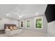 Bright bedroom featuring neutral walls, carpet, and large windows providing scenic outside views at 313 Anderwood Rdg, Marietta, GA 30064