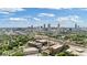 Drone shot of the neighborhood featuring the community and a clear view of the beautiful city skyline at 170 Boulevard Se # E120, Atlanta, GA 30312