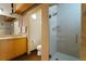 Modern bathroom with a glass shower, sleek vanity, and contemporary fixtures at 170 Boulevard Se # E120, Atlanta, GA 30312