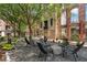 Outdoor seating area with modern furniture and lush landscaping at 170 Boulevard Se # E120, Atlanta, GA 30312