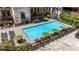 Stunning pool area with lounge chairs, shade umbrellas, and lush landscaping at 170 Boulevard Se # E120, Atlanta, GA 30312