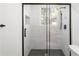 Updated bathroom with glass enclosed shower with sleek, modern fixtures at 1349 Lockhaven Sw Cir, Atlanta, GA 30311