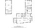 Home floor plan displays layout of basement, living spaces, bedrooms, and kitchen at 1349 Lockhaven Sw Cir, Atlanta, GA 30311