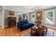 Inviting living room with hardwood floors, decorative rug, and elegant furniture, offering a cozy atmosphere at 555 Valley Hall Dr, Atlanta, GA 30350