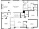 Second floor plan featuring the main bedroom with walk-in closets and baths, plus other bedrooms at 2629 Muskeg Sw Ct, Atlanta, GA 30331