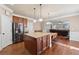 Gourmet kitchen with granite counters, stainless appliances, and a large island for entertaining at 2629 Muskeg Sw Ct, Atlanta, GA 30331