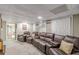 Finished basement area with theater seating, offering a versatile space for relaxation and entertainment at 7234 Post Rd, Winston, GA 30187