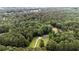 Aerial view highlighting the home's location within a dense woodland area at 3975 N Sharon Church N Rd, Loganville, GA 30052