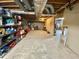 Unfinished basement space offering ample storage and potential for customization at 3975 N Sharon Church N Rd, Loganville, GA 30052