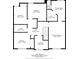 Second floor plan featuring primary and other bedrooms, baths, WIC and laundry at 526 Summer Ter, Woodstock, GA 30189