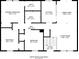 Floor plan highlights second level, with main bedroom, kitchen, living room and dining area at 6906 Shangrila Way, Riverdale, GA 30296